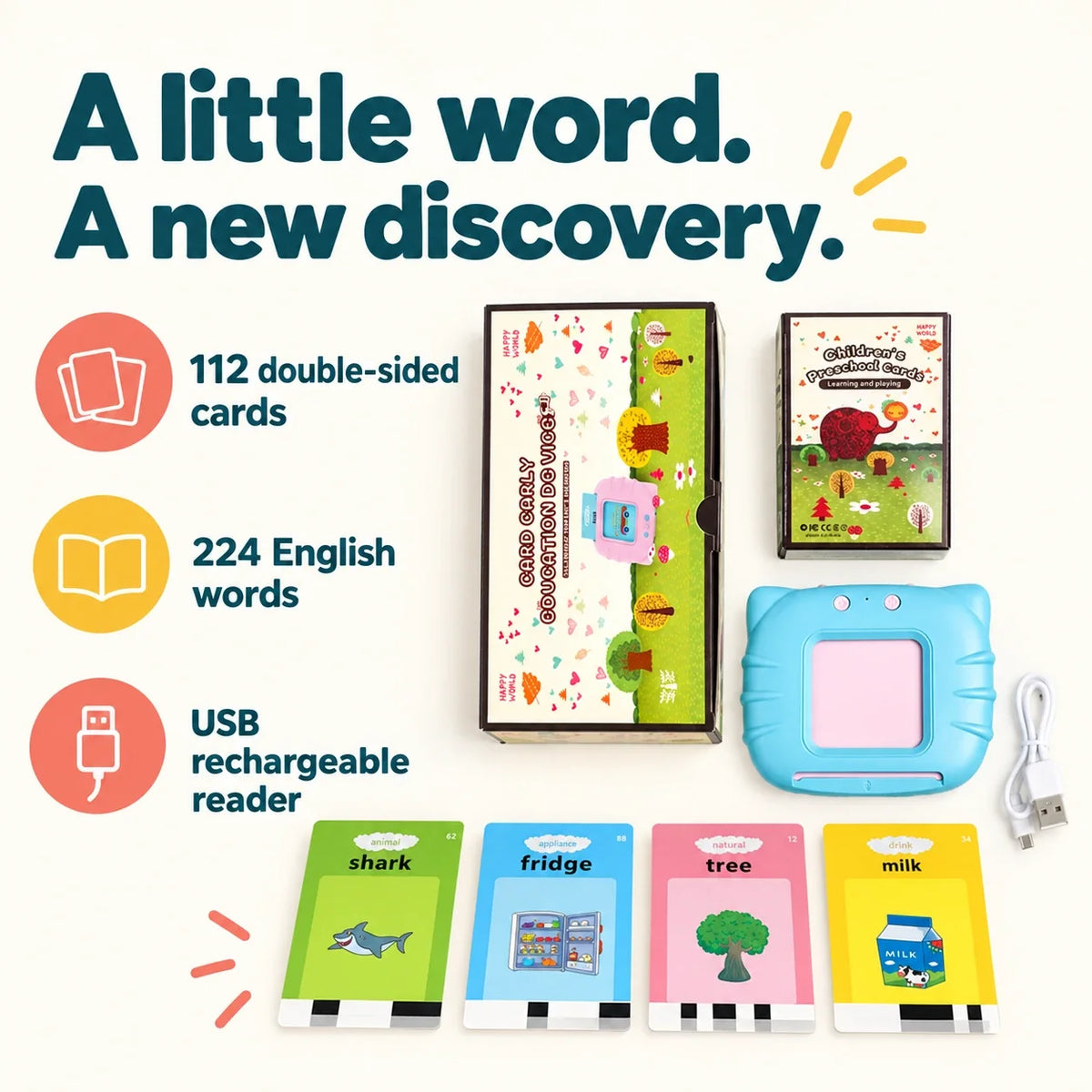 Talk & Learn Flashcards — play features