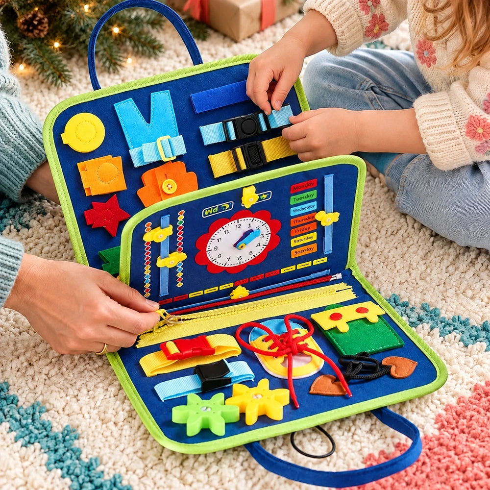 Busy books & activities — hands-on play with a Brimblepop toy