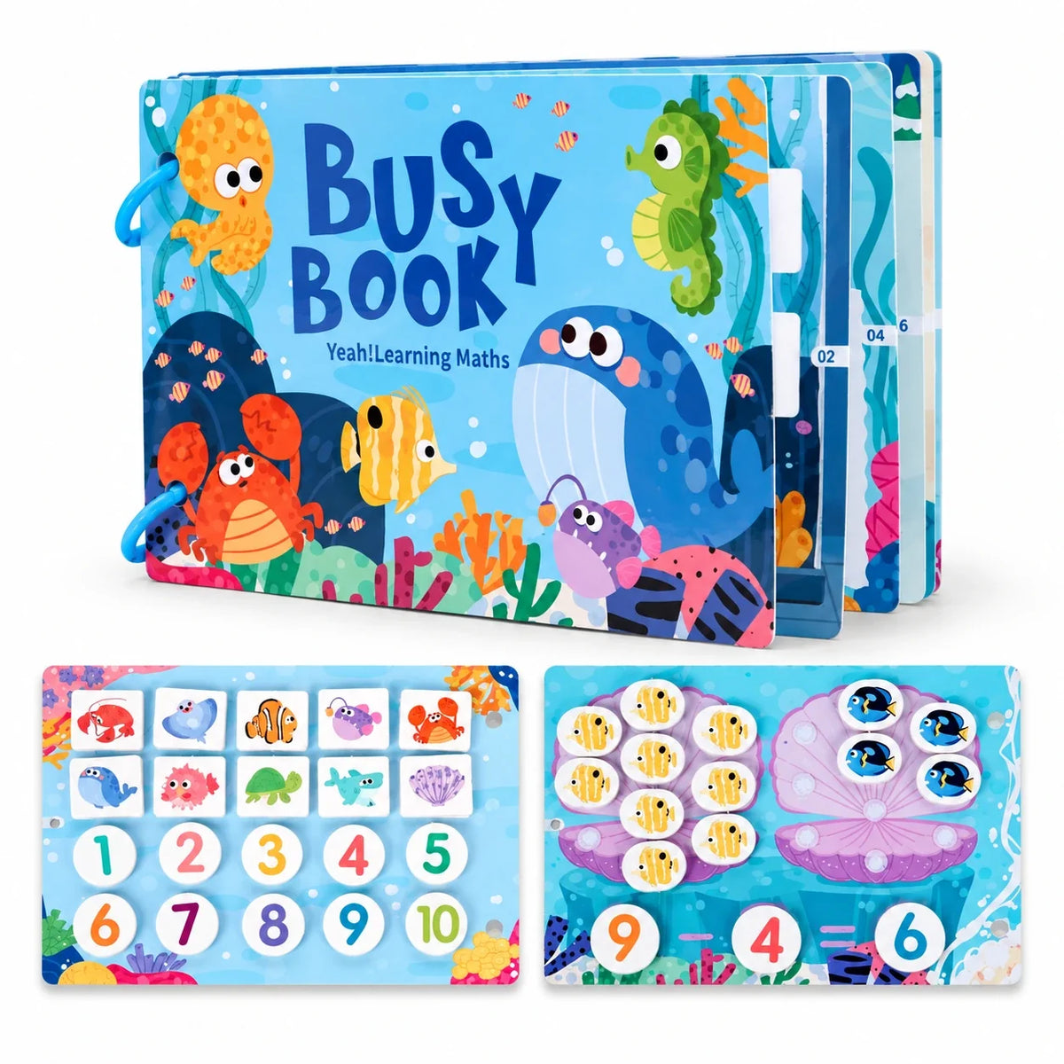 My First Matching Book — Sea & Numbers, white background